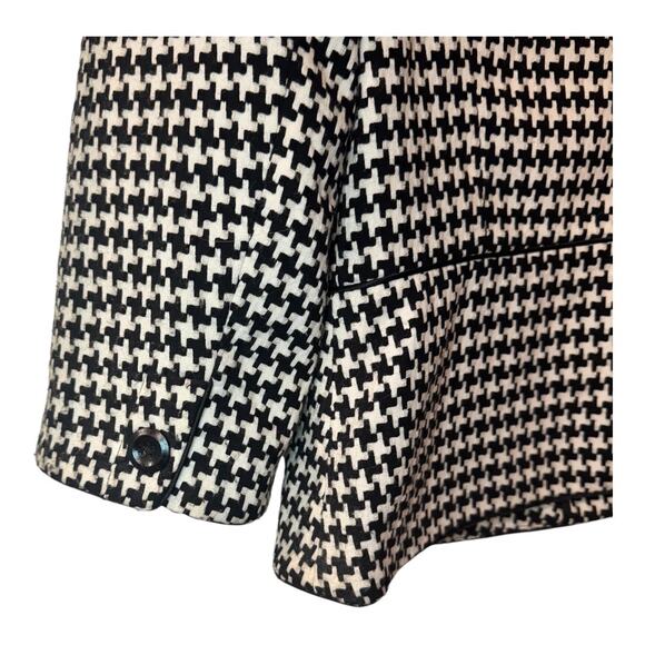 Worthington Women’s Black and White Herringbone Trendy Cropped Blazer - Size 10 - Picture 3 of 9